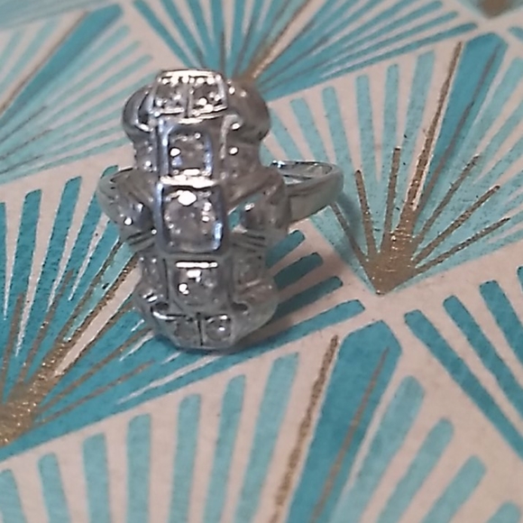 VINTAGE ART DECO RING - Picture 2 of 4